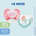 Shop Dodie Anatomical Pacifier for 6+ Months - Mermaid/Flamingo - 2 Pack - International Shipping - Buy Online on GoSupps.com