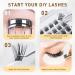 Natural Look False Eyelashes & Lash Clusters Kit | Glamour by Forerunner - Perfect for Fuller Eyelash Extensions - Buy Online on GoSupps.com