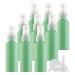 TIANZD 12 Pieces 50ml 1.7 oz Lightproof Light Green Spray Bottles Plastic Fine Mist Spray Bottles Refillable Bottle for Cosmetic Perfume Cleaning Travel with 1x Funnels Light Green 50ml