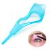Mascara Shield Guard Magic Useful Cosmetic Mascara Eyelash Comb Applicator Helper Guide Card Tool 3 in 1 Upper Lower Mascara Applicator Tool Lash Buddy Blue