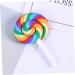 FOYTOKI 12 Pieces Pacifier Charms Rainbow Caramel Candy Lollipop DIY Lollipop Candy Lollipop Candy Jelly Candy Clay Pendant Lollipop - Buy Online on GoSupps.com