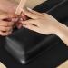 Nail Duster Storage Solution Stable Non-Shaking Armrest Pillow Rectangular Faux Leather Space-Saving Professional Comfortable Hand for Manicure Black 1pc 1pc Black - Buy Online on GoSupps.com