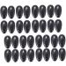 FRCOLOR 50 Pair Ear Protectors for Hair Dryer Heat Hair Styling Tools Hair Coloring Ear Cover Ear Covers for Shower Hairdressing Ear Covers Silicone Earplugs Ear Muffs Accessories Hair Dye 7.5x4cm Black - Buy Online on GoSupps.com