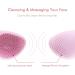 KORSMALL Silicone Facial Cleansing Brush Electric Face Brush 6-Speed IPX7 Waterproof Silicone Face Scrubbers Anti-Aging Skin Cleanser for Skin Care and Exfoliation Deep Cleansing Massaging (Pink) - Buy Online on GoSupps.com