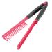 HAPINARY Hair Styling Comb Clipon Vshaped Design Hair Straightener And Rosy