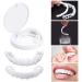 Fluktrix Upper & Lower Teeth Veneers - 2 Pairs of Temporary Dentures for a Bright Smile | Tooth Whitening & Artificial Teeth Covers - Buy Online on GoSupps.com
