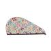 Hair Towel Wrap Hair Drying Towel with Button Towel Turban Head Towel to Dry Hair Quickly (Trendy Floral Design)