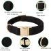YUDOTE Ultra-Soft Natural Cotton Dog Collar for Medium Dogs with Sensitive Skin - Black M (1 Pack) - Ideal for Sensitive Pups - Buy Online on GoSupps.com