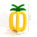 Veslen Baby Teether - Cute Fruits Teether for Boys and Girls | BPA-Free | 3-36 Months | Pineapple Teething Toy - Buy Online on GoSupps.com
