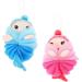 Angoily 6 Pcs Cartoon Bath Sponges for Kids | Mesh Pouf Bath Balls | Fun & Safe Shower Loofah for Bathing & Cleaning - Buy Online on GoSupps.com