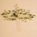 Teyglen Bridal Green Rhinestones Hair Pins Rhinestones Crystals Wedding Bride Hair Accessories Gold Silver Purple Blue Rhinestones Hair Pieces for Women (Green) - Buy Online on GoSupps.com