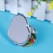 ULTNICE Compact Double Sided Heart Shape Makeup Mirror - Silver | Portable Pocket Mirror for Handbag and Purse - Buy Online on GoSupps.com