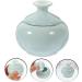Healeved makeup jar lip balm holder ceramics skincare cosmetic sample containers 4.7x4.7cm Sky-blue - Buy Online on GoSupps.com