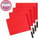 SEWACC Soccer Referee Flags Set - Stainless Steel Rod, Sponge Handle - Red, 4 Pcs - Buy Online on GoSupps.com