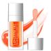 Lisara Hydrating Lip Glow Oil  Moisturizing Lip Oil Gloss Transparent Plumping Lip Gloss  Big Brush Head Non-Sticky Long Lasting Nourishing  Tinted Lip Balm for Lip Care and Dry Lips - Coral