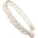 Gledola Braided Headband With Teeth Braids Hairband With Tooth Synthetic Hair Band Plaited Hairband For Women (White Blonde) - Buy Online on GoSupps.com