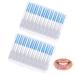 Pack of 80 silicone double-sided interdental brushes tooth cleaner brushes interdental brushes for very narrow interdental spaces