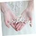 Ipetboom Hair Comb for Bride Easy to Use Hair Comb Artificial Flower Hair Comb Bride Headpieces for Wedding For Girl Friends Wedding Hair Comb Bridal Headwear Accessories Manual - Buy Online on GoSupps.com