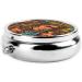 Shop Africa Printed Patterns Mini Round Pill Box - 3 Compartment Pill Organizer for Travel Home & Office Use - Portable & Stylish - Buy Online on GoSupps.com