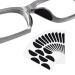 Blmhtwo 80 pair of nose pads glasses nose pads glasses self-adhesive d-shape anti-slip-nose pads for glasses soft and convenient for sunglasses full-edged glasses