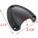 Nylon 2-1/2 Marine Wire Cable Vent Cover - 4 Pcs | Boat Clamshell Vent with Smooth Edge | 1/8 Thickness | Free Installation Screws - Buy Online on GoSupps.com