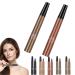 Cohbskj Glowly Secret Eyebrow Pen Unique Quad Eyebrow Pencil Quad Forked Liquid Eyebrow Pencil Long-Lasting Waterproof Microblading Eyebrow Pen (2PCS-B)