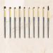 MADALIAN Eyeshadow Brush Set Soft Hair Eye Detail Portable Small Smudge Beginner Makeup Brushes 18cm 18cm D