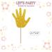Set of 24 High Five Cupcake Toppers Gold Glitter Hand Cupcake Toppers for 5th Birthday High Five Cake Decorations for Happy 5th Birthday/Anniversary Party Supplies - Buy Online on GoSupps.com
