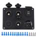 Marine Switch Panel for Boat Switch Panel 6 Gang Waterproof LED Digital Display Voltmeter USB on Off Kit for Car RV Yacht Popular