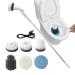 Electric Scrubber - 2000mAh Rotating Shower Brush Cleaners Electric Tub Scrubber with Retractable Handle Power Floor Scrubber for Bathroom