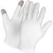 Sibba 2 Pairs White Cotton Moisturizing Gloves for Overnight Bedtime Hand Spa Treatment - Heal Eczema, Repair Dry Chapped Skin - Buy Online on GoSupps.com
