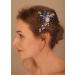Deniferymakeup Rhinestone Bride Wedding Hair Pins Pearl Bridal Hair Pieces Decorative Crystal Hair Accessories for Women and Girls (Blue)