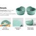 SilverStaar Baby Weaning Set | Silicone Suction Plate, Bowl, Spoon, Fork & Bib - Green | Detachable Suction Base | Feeding Set for Babies & Toddlers - Buy Online on GoSupps.com