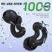 Ultra Soft Noise Cancelling Ear Plugs for Sleeping - NRR 49dB Reusable Silicone Snoring Blocker for Side Sleepers - 10 Size Options (XS/S/M/L) - Black - Buy Online on GoSupps.com