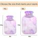 NAANLE Purple Cherry Blossom Hot Water Bottle - 1L Transparent Heat Bottle for Menstrual Cramps Pain Relief & Therapy | International Shipping Available - Buy Online on GoSupps.com