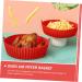 LABRIMP 2pcs Fryer Pan Silicone Baking Pans Air Fryer Rotisserie Airfryer Basket for Oven Non Stick Supplies - Buy Online on GoSupps.com