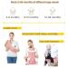 Viedouce Baby Carrier Ergonomic with Hip Seat - Lightweight & Breathable - Pink (3-48 months) - Buy Online on GoSupps.com