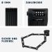 Buy Abus Bordo Combo 6100/90 Folding Bike Lock - Durable Hardened Steel Keyless Number Code Security Level 9 90cm - International Shipping Available - Buy Online on GoSupps.com
