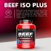 OUT ANGLED Beef Iso Plus 90% Beef Protein Isolate 1.8kg (Ice Blue Raspberry) - Zero Fat, Zero Sugar, with BCAAs, Glutamine, EAAs, and Coenzyme Q10 - Buy Online on GoSupps.com