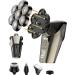 GeRRiT Electric Hair Remover Shavers Bald Head Razor Smooth Skull Cord Cordless Wet Dry Black