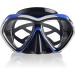 Adult Scuba Diving Mask - Anti-Fog Snorkel Goggles with Nose Cover | Tempered Glass Swim Mask for Professional Diving and Snorkeling - Blue - Buy Online on GoSupps.com