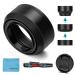 62mm Lens Hood Universal Collapsible Lens Sun Shade Hood with Centre Pinch Lens Cap for Canon Nikon Sony Pentax Olympus Fuji Camera