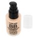 SKISUNO BB Cream Color-Changing Liquid Foundation Makeup Base Concealer Cover Moisturizing Fluid for Women Girls All Skin Tones Beige