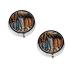 (Cowboy Black Hat Western Boots) Round Pill Box 3 Compartment Pill Box Mini Decorative Pocket Purse Portable Travel Medicine Tablet Vitamin Holder Organizer Pill Case