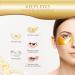 HOPEMATE 24K Gold Eye Treatment Mask - Dark Circles & Puffy Eyes Gel Pads - Anti-Wrinkle - 14 Pairs - Buy Online on GoSupps.com