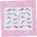 BIUDECO 1 Sheet Manicure Stickers Decal Stickers Flower Sticker Decorate Nail - Buy Online on GoSupps.com