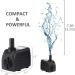 550GPH Submersible Water Pump | Ultra Quiet 30W Fountain Pump for Aquarium, Fish Tank, Pond | 2000L/H Flow Rate, 7.2ft High Lift | Hydroponics & Statuary | 3 Nozzles Included - Buy Online on GoSupps.com