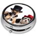 Cute Dogs Mini Round Pill Box | 3 Compartment Travel Organizer | Portable Pill Case for Home & Office Use - Buy Online on GoSupps.com