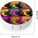 Pug Pop Art Repeating Squares Round Case For Contact Lens Kit Storage Box with Mirror Printed - Buy Online on GoSupps.com