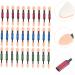 Baluue 30pcs Double Ended Eye Shadow Stick Sponge Foundation Applicator Eye Makeup Tools Brush Head Latex - Buy Online on GoSupps.com